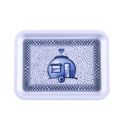 SVR Servies dienblad caravan blauw svr