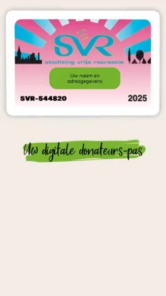Digitale SVR donateurspas